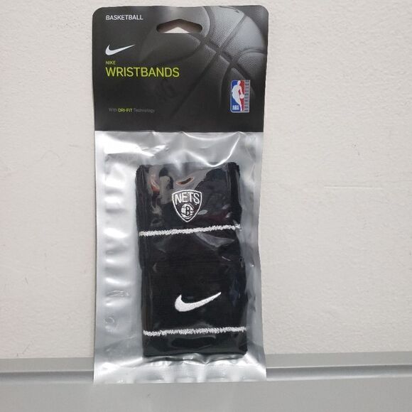 Nike NBA Dri Fit Performance Wristbands Brooklyn Nets One Size Fits All NWT - Picture 1 of 8